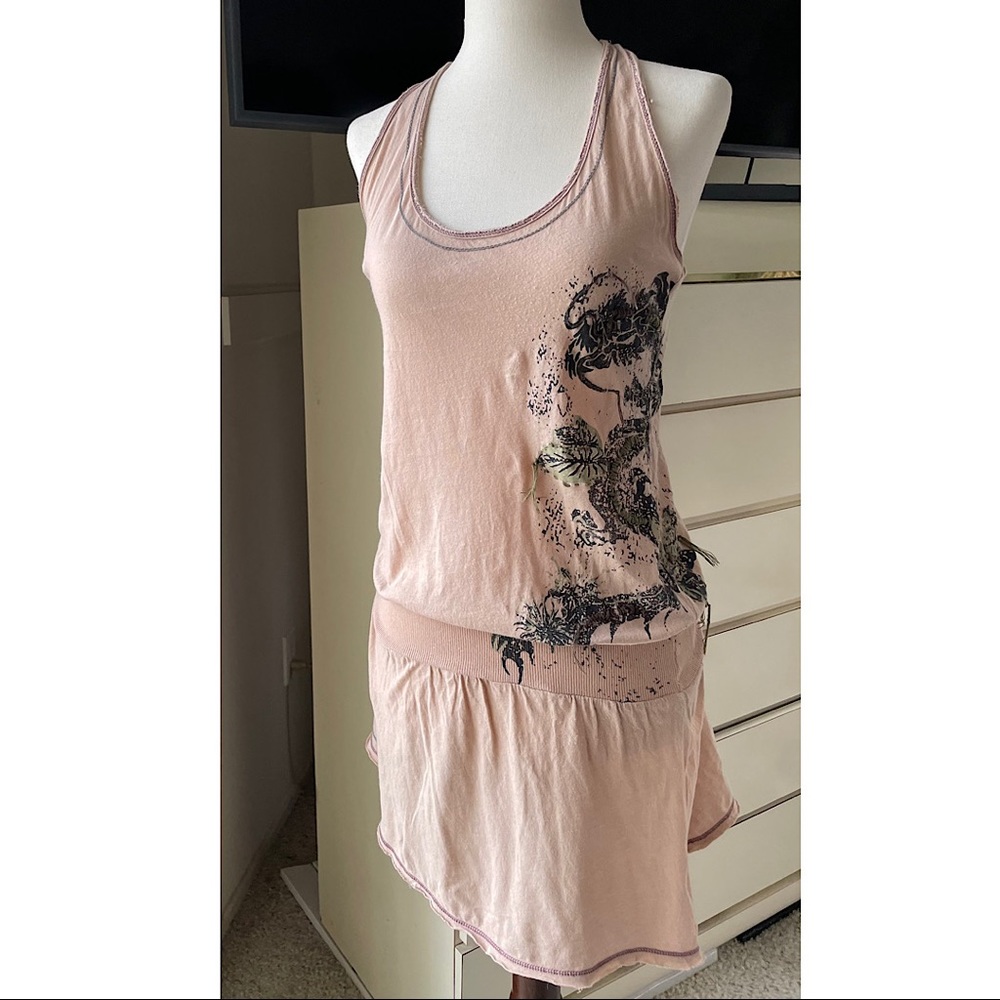 Miss Me Halter Drop Waist Mini Dress, M, NWOT